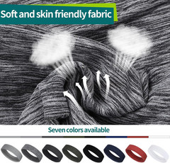 8 Pack Sport Headbands for Men & Women, Elastic Soft Fabric Non-Slip Hair Bands