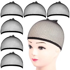 6 pcs Hair Net, Durable Professional Hairnet Cap, Stretchy Wig Cap for Men Women