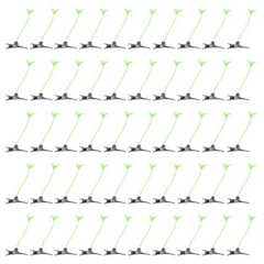 50PCS Grass Funny Sprouts Trendy Bean Hairpins Hair Clips Grass Hairpin for Kids