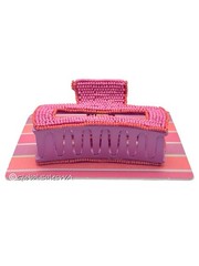 Piper K Pink Beaded Hair Claw Clip Women Accessories