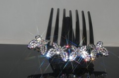 1 New Gorgeous Hair Comb with Shinny Crystals Hair Jewelry Accessories US Seller