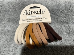 Kitsch Seamless Elastic Nylon All Day Hold Hair Elastics Ties 12Count New!