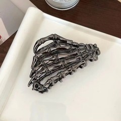 Halloween Ghost Hand Skull Hair Claw Clips Women Metal Gothic Hair Accessories