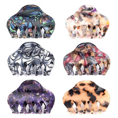 Tortoise Shell Hair Claw Clips, 2.4 Inch Medium Size Acrylic Hair Banana Barrett