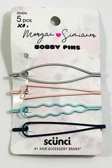 Scünci xo Morgan Simianer 4pc Bobby Pins Pastel Multicolor Hair Clip Accessory