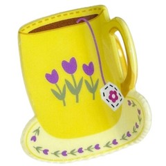 Unique Coffee Cup Print Hair Claw Light weight Durability Acrylic Hair Clip