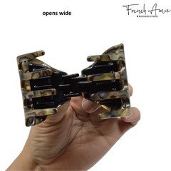 French Amie Big Fat Handmade Cellulose Acetate Small Jaw Hair Claw for Women and
