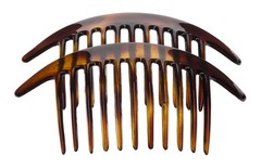 France Luxe Belle Interlocking Comb Pair – Tortoise