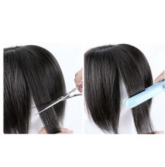 3.5″x5.5″Center Part Cap 100% Human Hair Topper for Women Cover Head Clip in 10″