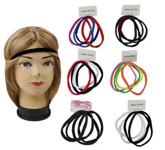 16 PCS Large Seamless Elastic Hair Ties Bands Headband Unisex XL size