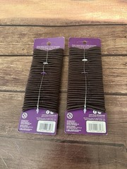 Goody 2 Pack Ouchless Brown Elastics Hair Ties 37 Count No Metal New