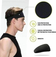 Mens Headband – Sports Running Sweat Head Bands – Athletic Sweatbands Hair Band