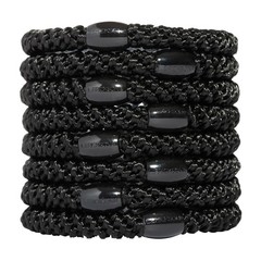 Ponytail Holders Set of 8 – Black Hair Ties for Secure, Gentle Hold, Perfect for