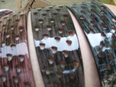 2 in wide HEART HARD HEADBANDS cutout see thru Burgundy Dark Red color
