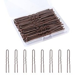 U-Shaped Hair Pins 100 Pack Blonde Hair Buns Pins Hair Grip Bobby Pins for Women