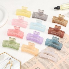 3.5 Inch Square and Rectangular Hair Clips – 12 Pcs Claw Clips for Thick and Thi