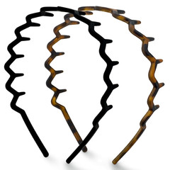 Zig Zag Headbands for Women – Fashion Accessories for Slicked Back Styles – Comf