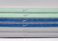 Nike Headbands 6 Pack Adult Metallic Mint/Marina/Lt Smoke Grey