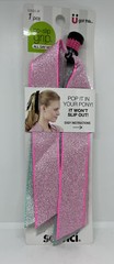 Scunci No Slip Grip All Day Hold – Pop It In Your Pony Pink White Multi Color