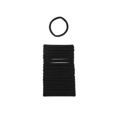 scünci No Damage Super Comfy Hair Ties, Black, 20pc, Fine Hair