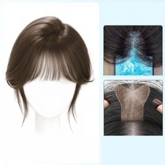 2.3″x3.15″ Front Lace MAGIC Friction to fix 100% Human Hair Hairline Topper 10″