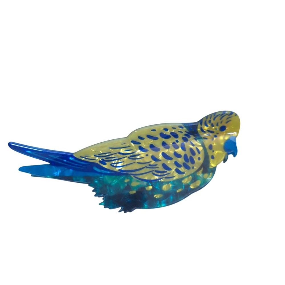 Novelty Bird Hair Clips,Cute Acrylic Claw 1 Count (Pack of 1), Green