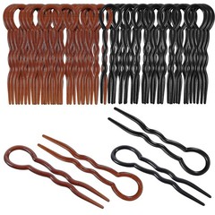 20 Pcs Grip Hair Pins for Thick Hair U Shaped Pin French Simple Fast Spiral B…