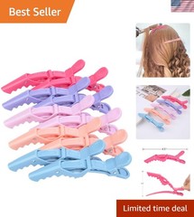 Versatile Wide Teeth Hair Clips – Double-Hinged Design, 10pcs for All Occasions