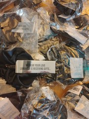 10 Count IL Makiage BLACK Scrunchie NWT Hair Accessory OS Bulk Buy Fast Ship