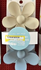 3 Sets Of 2 Gimme Beauty Medium Claw Clips Flower Twists Variety NEW – 6 Clips