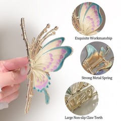 6 Pcs Hair Claw Clips for Women, Large Strong 6 Count (Pack of 1), A-Clips