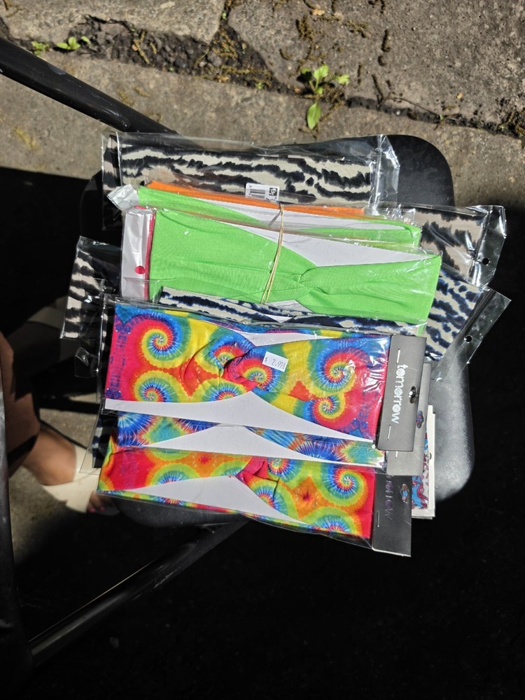 Tomorrow Tie-Dye Twist Headband, Multicolor Colorful beauty lot 300 pcs