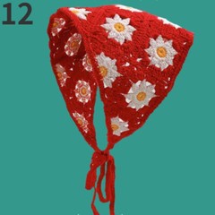 Lady Floral Knitted Headband Hair Accessory Band Crochet Hollow Out Sweet Casual