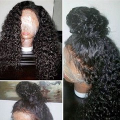 Brazilian Human Hair Lace Front Wigs For Black Women Short Curly Wigs 130% ##