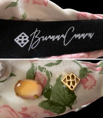 Brianna Cannon Floral Faux Pearl Cabochon Headband