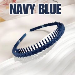 Fashion Plastic Twist Cross Headband for Women Girls with Teeth Non-Slip Durable