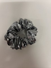 Scrunchie Lot 10 Mixed Fabric Velvet Satin Metallic Hair Accessories
