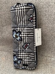 Vera Bradley Black & White Plaid Curling and Flat Iron Holder