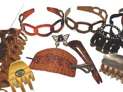 Lot Of Hair Accessories Plastic, Metal, Elastic