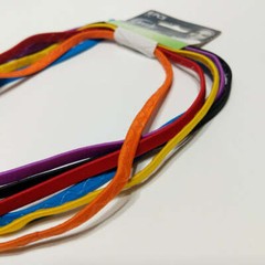 Goody Ouchless Elastic Headband 6 PCS Bright Blue Purple Orange Black Yellow Red