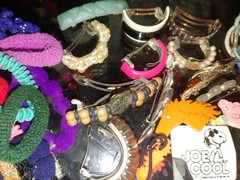 Big Lot Of Vintage 80s 90s Big Overaized Hair Bow Clip Scunchies pony o’s