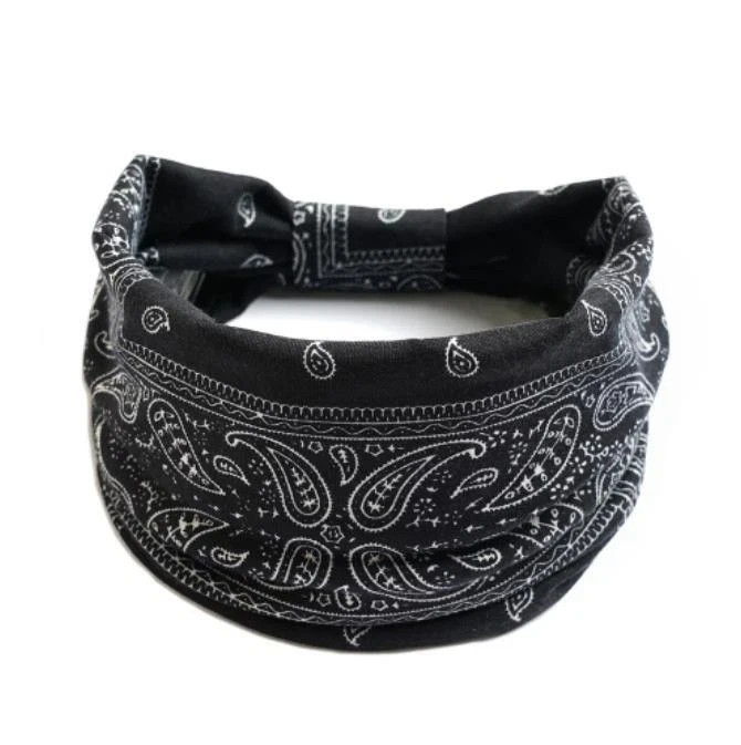 Bandanna Wide Sports Yoga Headband Stretch Hairband Elastic Hair Band Turban