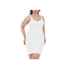 InstantFigure Slimming Shapewear Tank Slip Dress WHITE Size MEDIUM