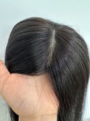4.7″x5″Best Virgin Human Hair Toppers for Women, Free Part Silk Top Skin, 6″~18″