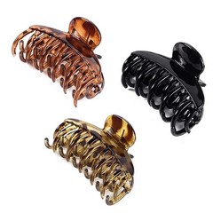 DEEKA 3 PCS 2.5 Inch Tortoise Shell 1 Count (Pack of 3), Black/Brown/Leopard