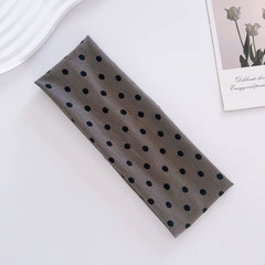 1Pc Polka Dot Yoga Elastic Headband – Fashionable Dot-Pattern Makeup Headband, S