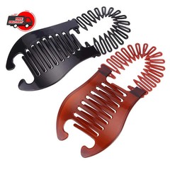 Interlocking Banana Combs Stretch Flexible Hair Combs Clips Flexible Ponytail