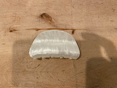 Marble Semi Circle Hair Claw , Sz: 3″x1.75″x1.5″ , 1 pc , Choose your color