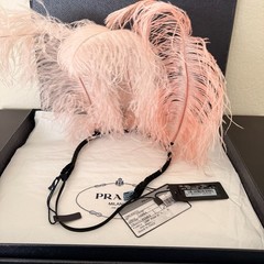PRADA Feather Headband – NWT