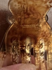 NWT French Atelier Yoga Claw Clips Lot Of 4 Flat Hair Clips France Acetate